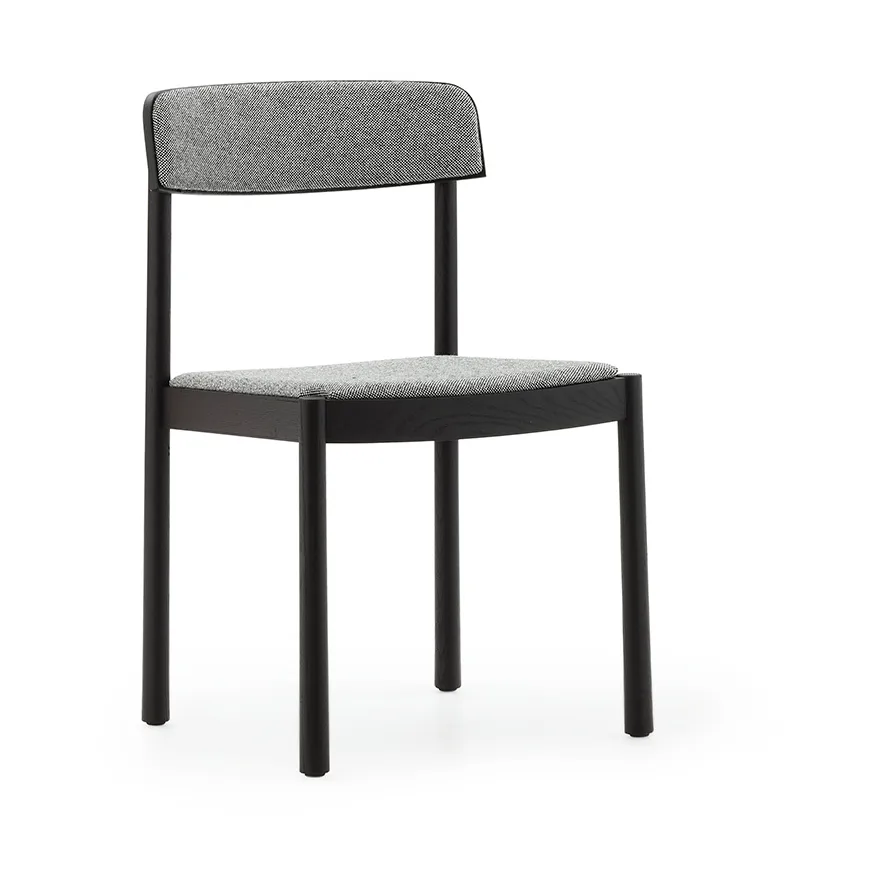 Silla Timb, Negro cenizo - tejido Hallingdal 166 Normann Copenhagen