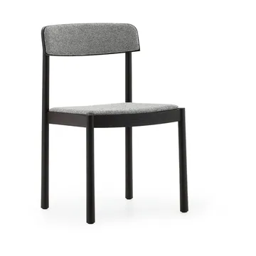 Silla Timb - Negro cenizo - tejido Hallingdal 166 - Normann Copenhagen