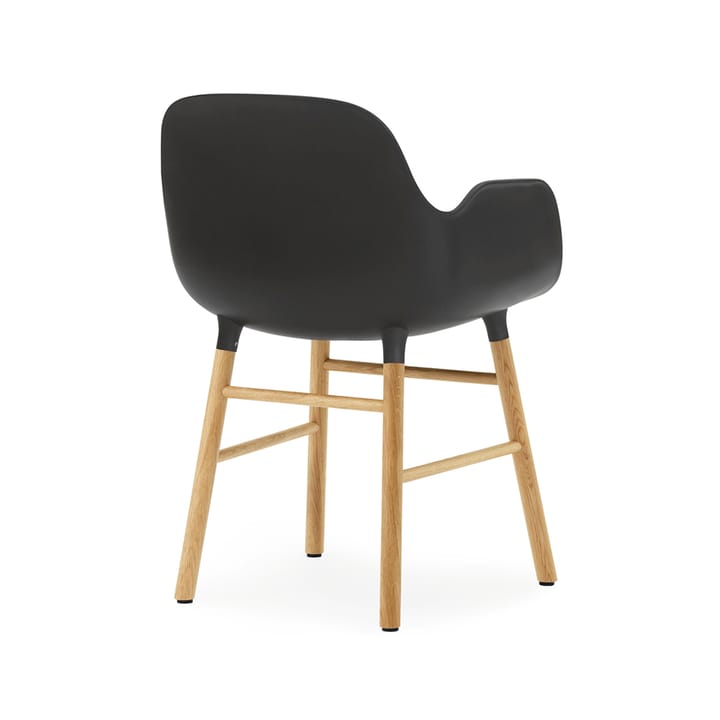 Sillón Form, Black, patas de roble Normann Copenhagen