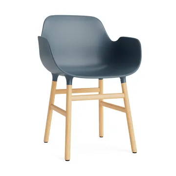 Sillón Form - Blue, patas de roble - Normann Copenhagen