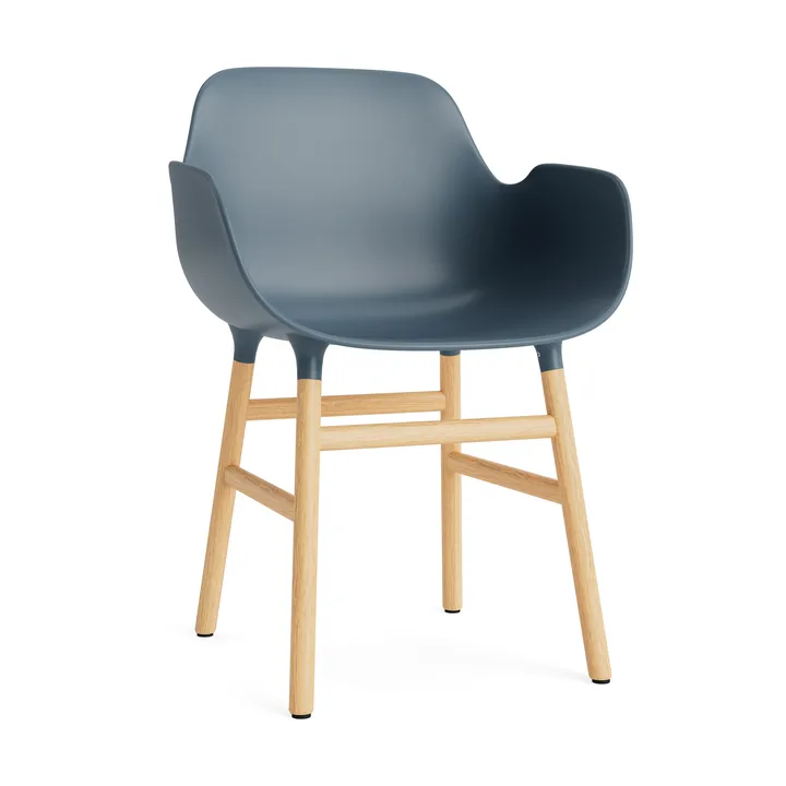 Sillón Form - Blue, patas de roble - Normann Copenhagen