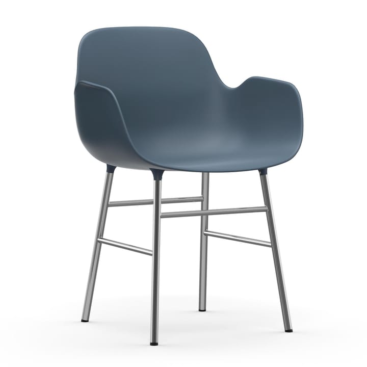 Sillón Form patas cromadas - Azul - Normann Copenhagen