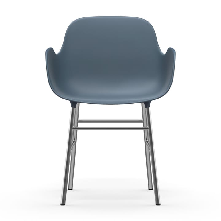 Sillón Form patas cromadas, Azul Normann Copenhagen