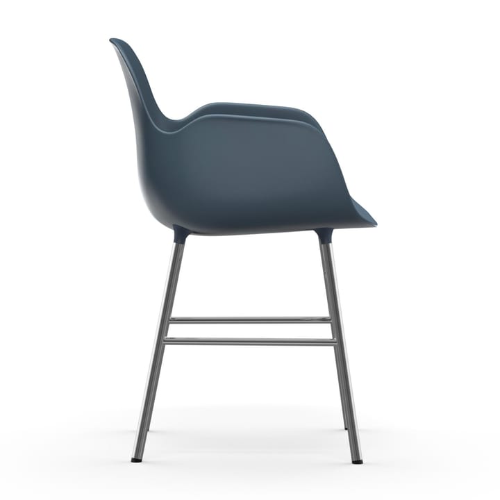 Sillón Form patas cromadas, Azul Normann Copenhagen