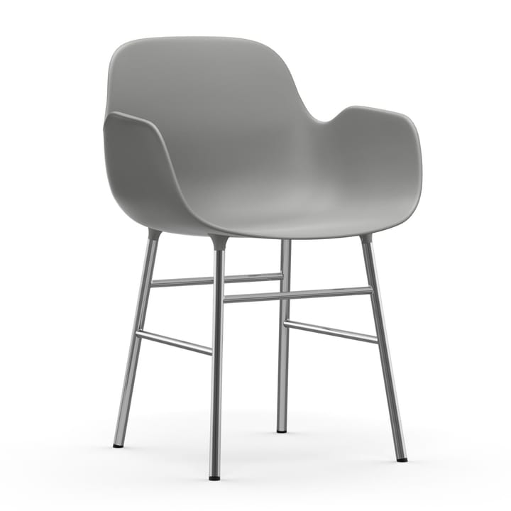 Sillón Form patas cromadas - Gris - Normann Copenhagen