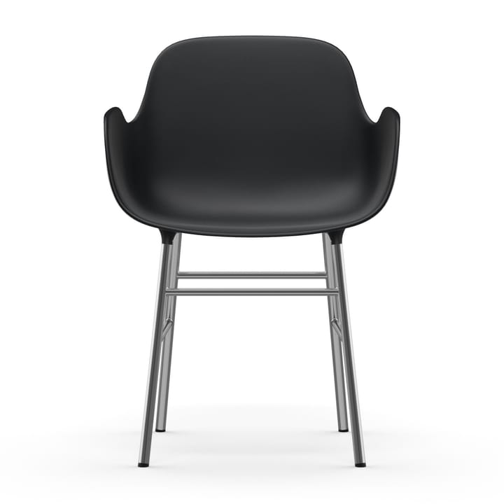 Sillón Form patas cromadas, Negro Normann Copenhagen