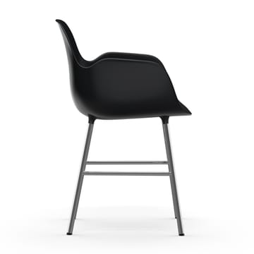 Sillón Form patas cromadas - Negro - Normann Copenhagen