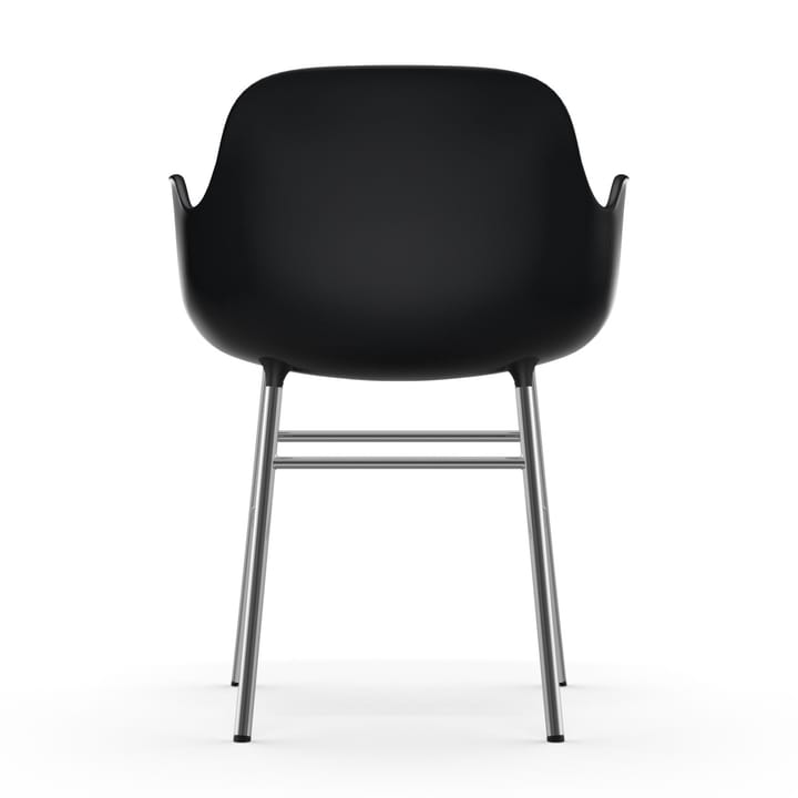 Sillón Form patas cromadas, Negro Normann Copenhagen