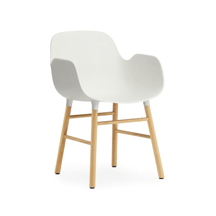 Sillón Form - White, patas de roble - Normann Copenhagen