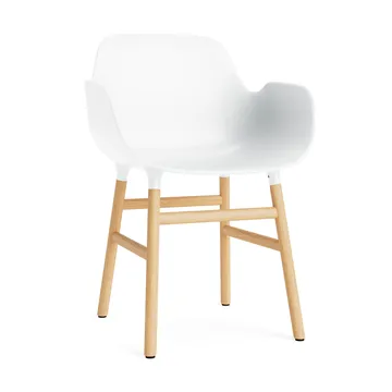 Sillón Form - White, patas de roble - Normann Copenhagen