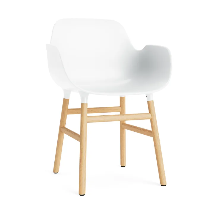 Sillón Form - White, patas de roble - Normann Copenhagen