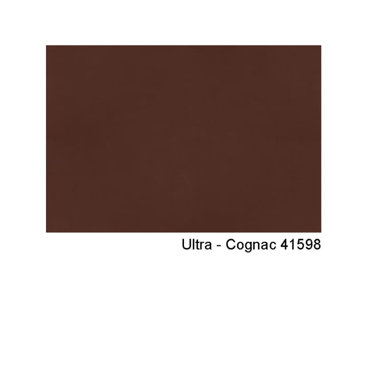 Sillón Hyg, Cuero ultra 41598 cognac, pie giratorio de aluminio Normann Copenhagen