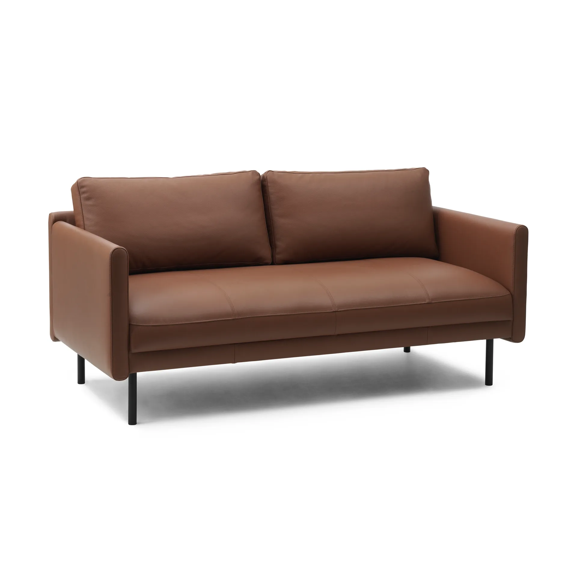 Sofá de 2 plazas Rar, Omaha leather cognac Normann Copenhagen