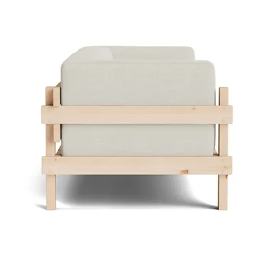 Sofá Kube - Pino lacado-tela Remix 223 Beige, 220 cm - Normann Copenhagen