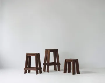 Taburete alto Let 65 cm - Brown Stained Ash - Normann Copenhagen