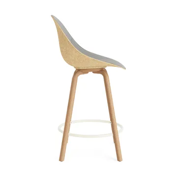 Taburete asiento tapizado Mat Bar Chair 65 cm - Remix 133-hemp-beech-cream steel - Normann Copenhagen