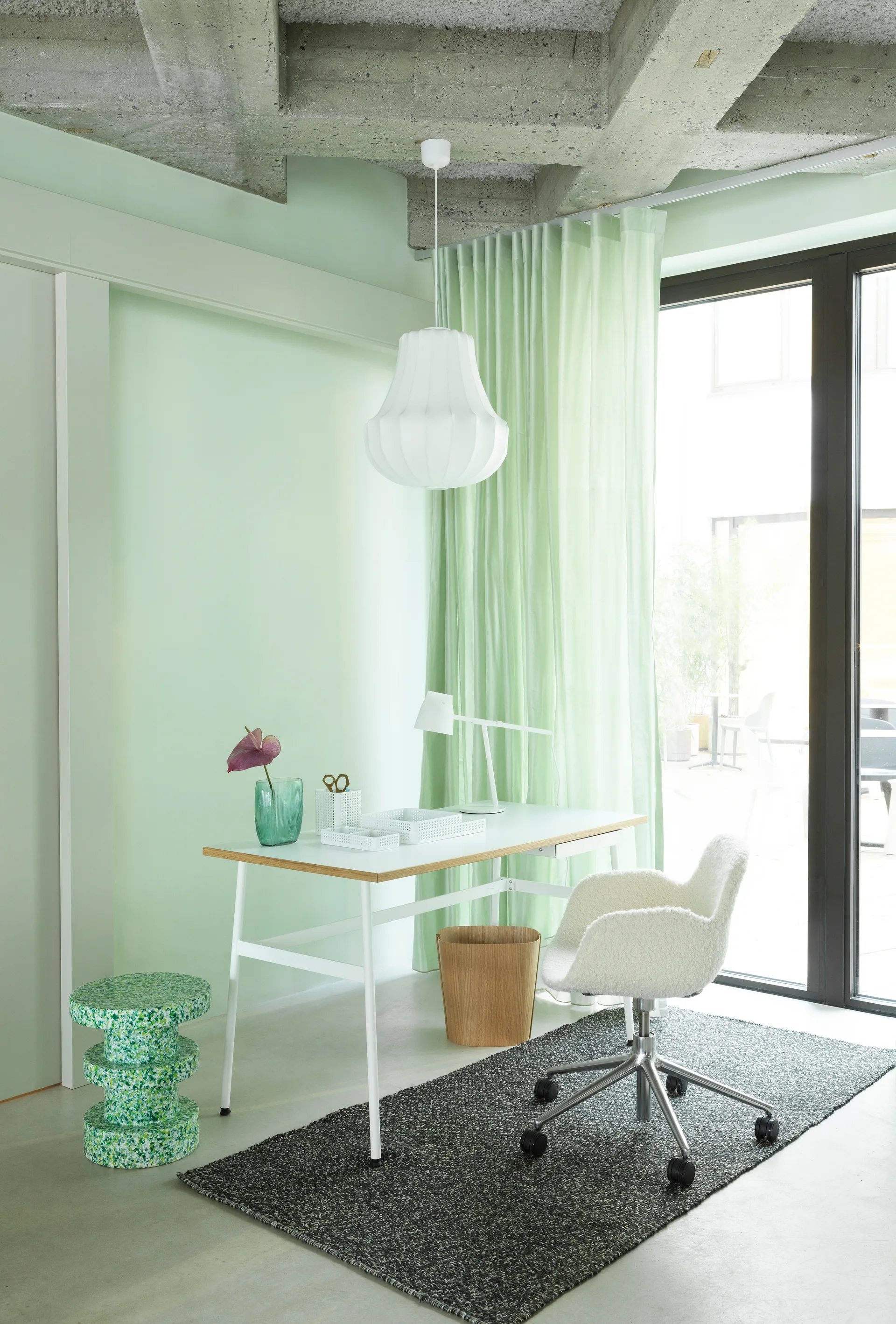 Taburete Bit Stack, Verde Normann Copenhagen