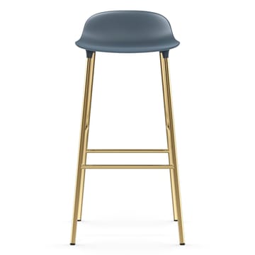 Taburete de bar con patas de bronce Form 75 cm - Azul - Normann Copenhagen