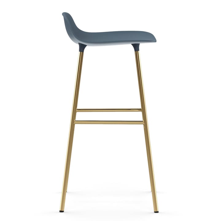 Taburete de bar con patas de bronce Form 75 cm, Azul Normann Copenhagen