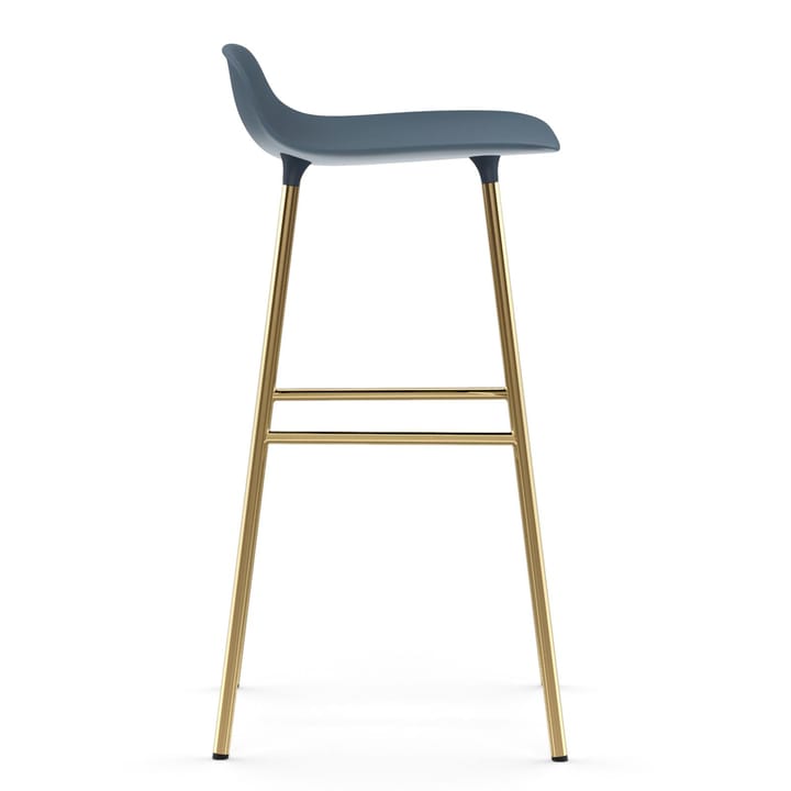 Taburete de bar con patas de bronce Form 75 cm - Azul - Normann Copenhagen