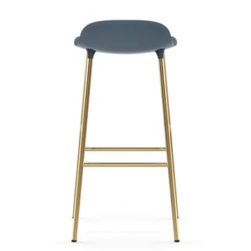 Taburete de bar con patas de bronce Form 75 cm - Azul - Normann Copenhagen