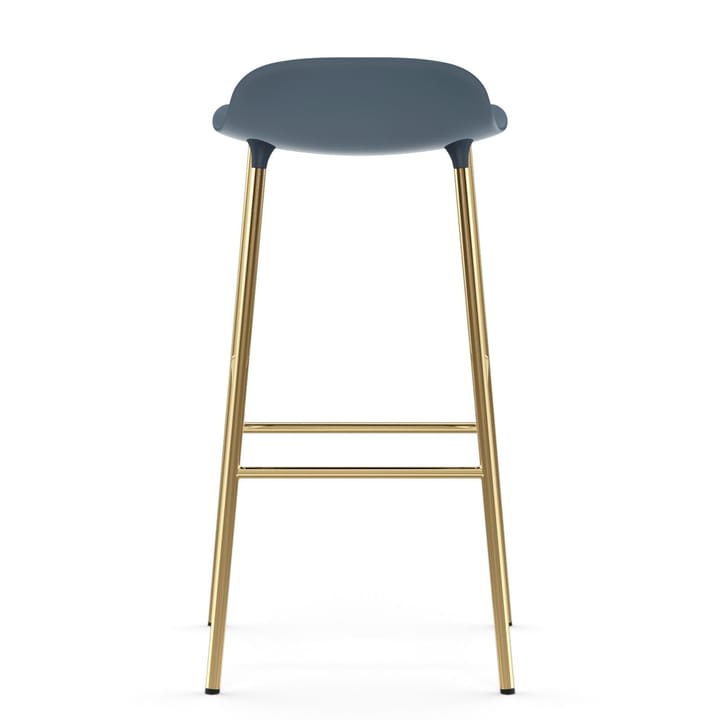 Taburete de bar con patas de bronce Form 75 cm, Azul Normann Copenhagen