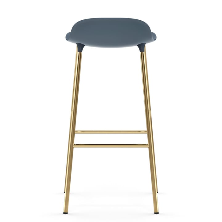 Taburete de bar con patas de bronce Form 75 cm - Azul - Normann Copenhagen