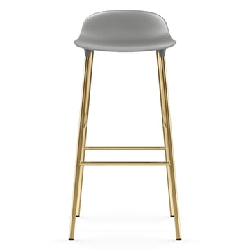 Taburete de bar con patas de bronce Form 75 cm - Gris - Normann Copenhagen