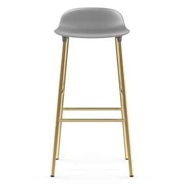 Taburete de bar con patas de bronce Form 75 cm - Gris - Normann Copenhagen