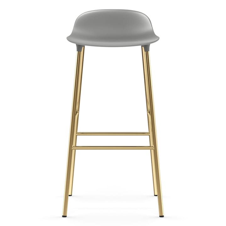Taburete de bar con patas de bronce Form 75 cm, Gris Normann Copenhagen