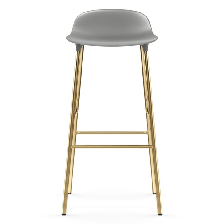 Taburete de bar con patas de bronce Form 75 cm - Gris - Normann Copenhagen