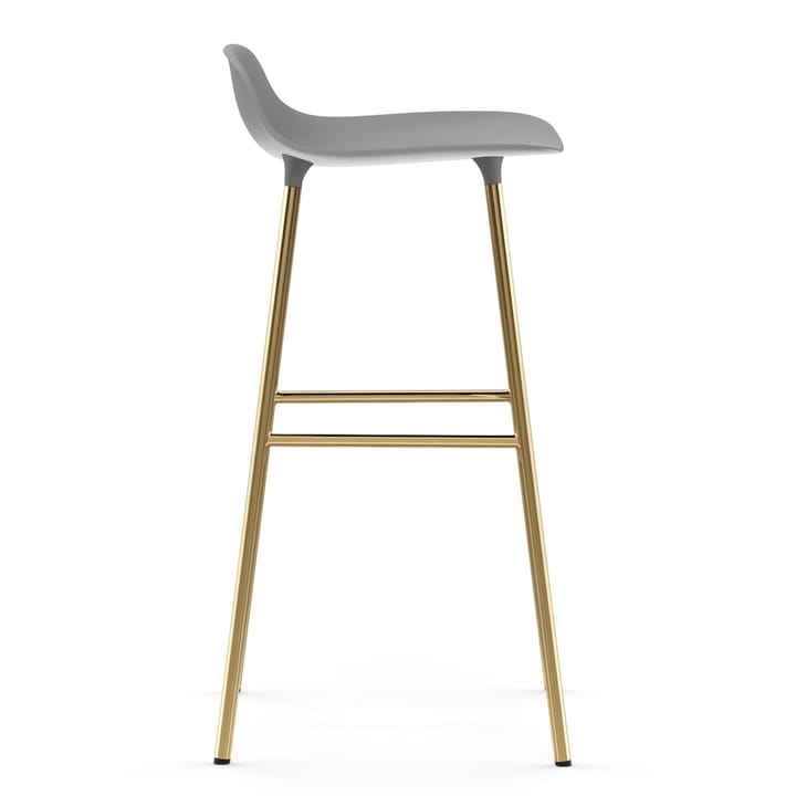 Taburete de bar con patas de bronce Form 75 cm, Gris Normann Copenhagen