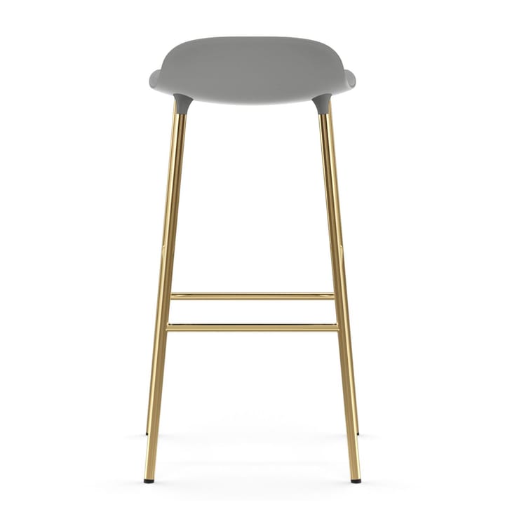 Taburete de bar con patas de bronce Form 75 cm, Gris Normann Copenhagen
