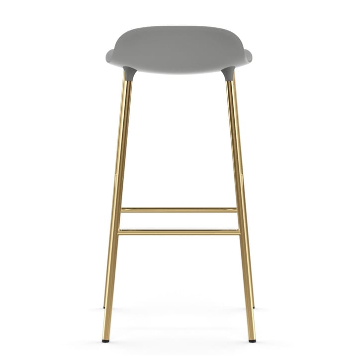 Taburete de bar con patas de bronce Form 75 cm - Gris - Normann Copenhagen