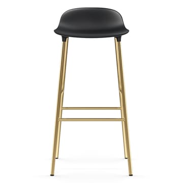 Taburete de bar con patas de bronce Form 75 cm - Negro - Normann Copenhagen