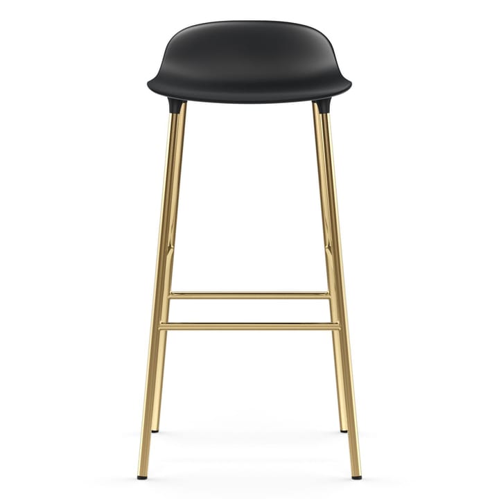 Taburete de bar con patas de bronce Form 75 cm - Negro - Normann Copenhagen