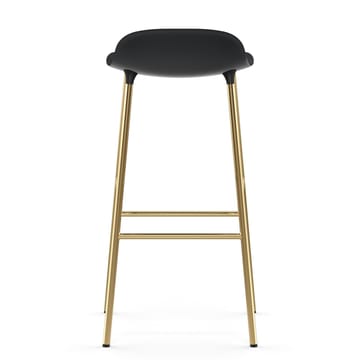 Taburete de bar con patas de bronce Form 75 cm - Negro - Normann Copenhagen