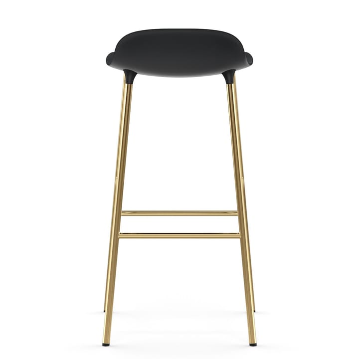 Taburete de bar con patas de bronce Form 75 cm - Negro - Normann Copenhagen