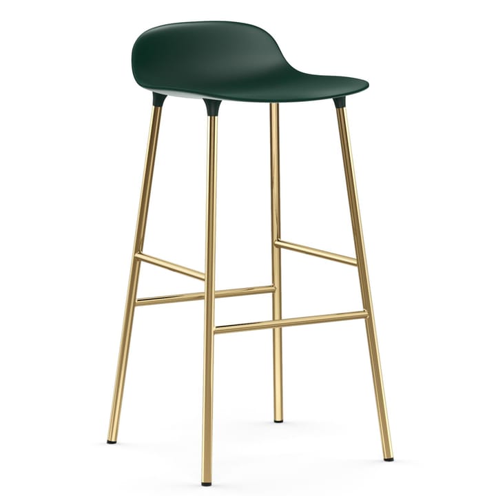 Taburete de bar con patas de bronce Form 75 cm - Verde - Normann Copenhagen