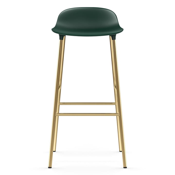 Taburete de bar con patas de bronce Form 75 cm, Verde Normann Copenhagen