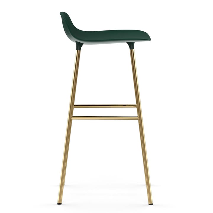 Taburete de bar con patas de bronce Form 75 cm, Verde Normann Copenhagen