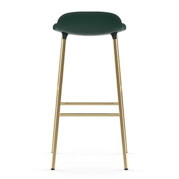 Taburete de bar con patas de bronce Form 75 cm - Verde - Normann Copenhagen