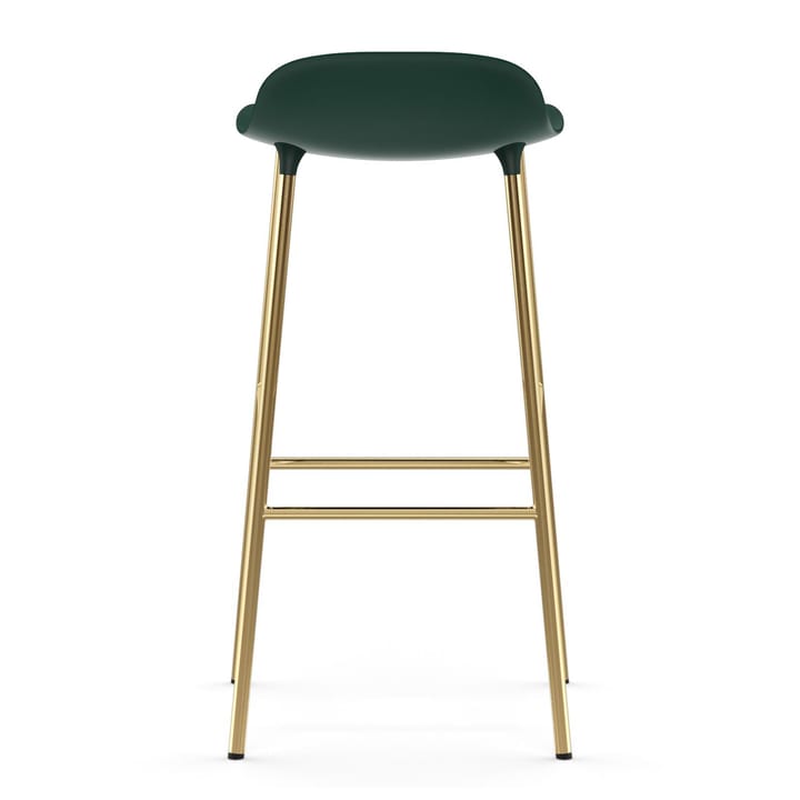 Taburete de bar con patas de bronce Form 75 cm, Verde Normann Copenhagen