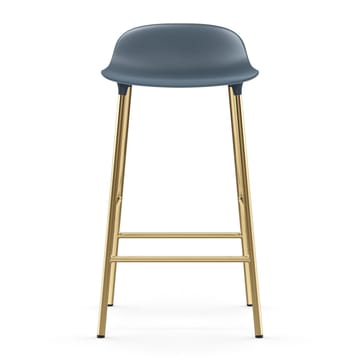 Taburete de bar con patas de bronce Form - Azul - Normann Copenhagen