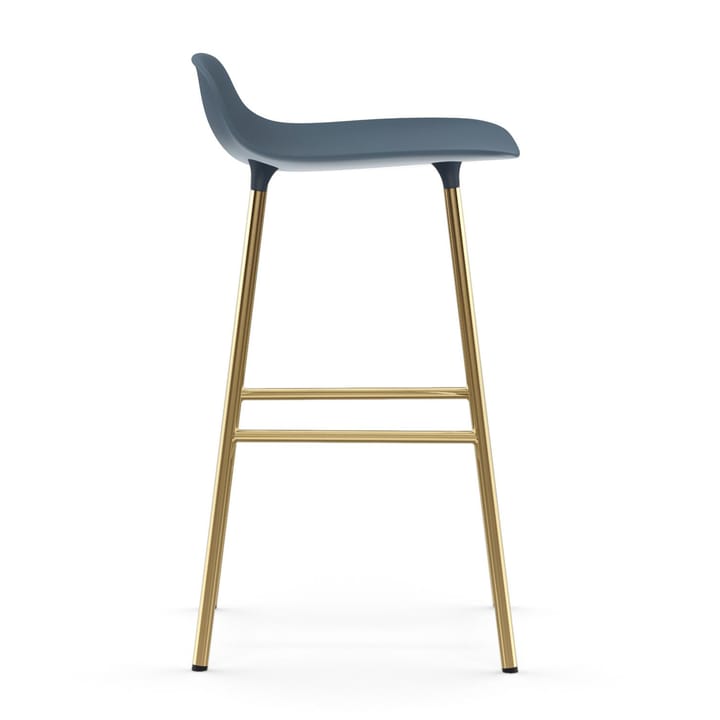 Taburete de bar con patas de bronce Form, Azul Normann Copenhagen