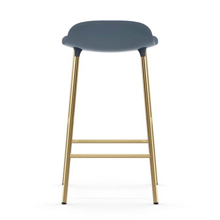 Taburete de bar con patas de bronce Form, Azul Normann Copenhagen