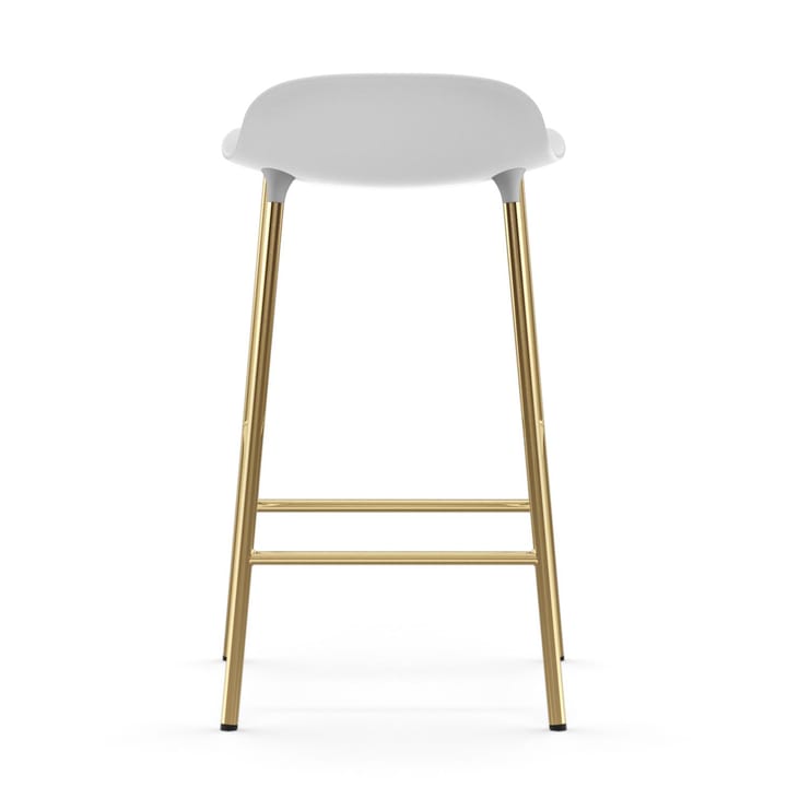 Taburete de bar con patas de bronce Form - Blanco - Normann Copenhagen