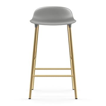 Taburete de bar con patas de bronce Form - Gris - Normann Copenhagen