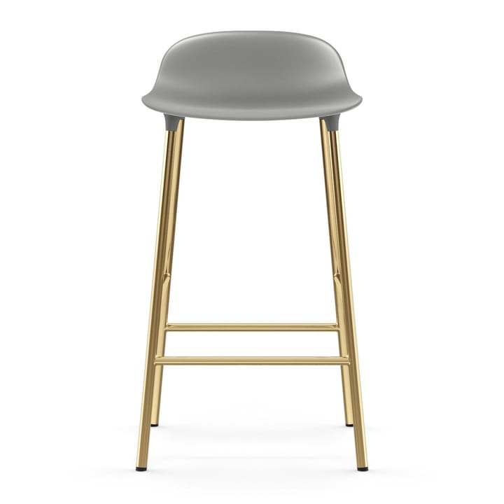 Taburete de bar con patas de bronce Form, Gris Normann Copenhagen