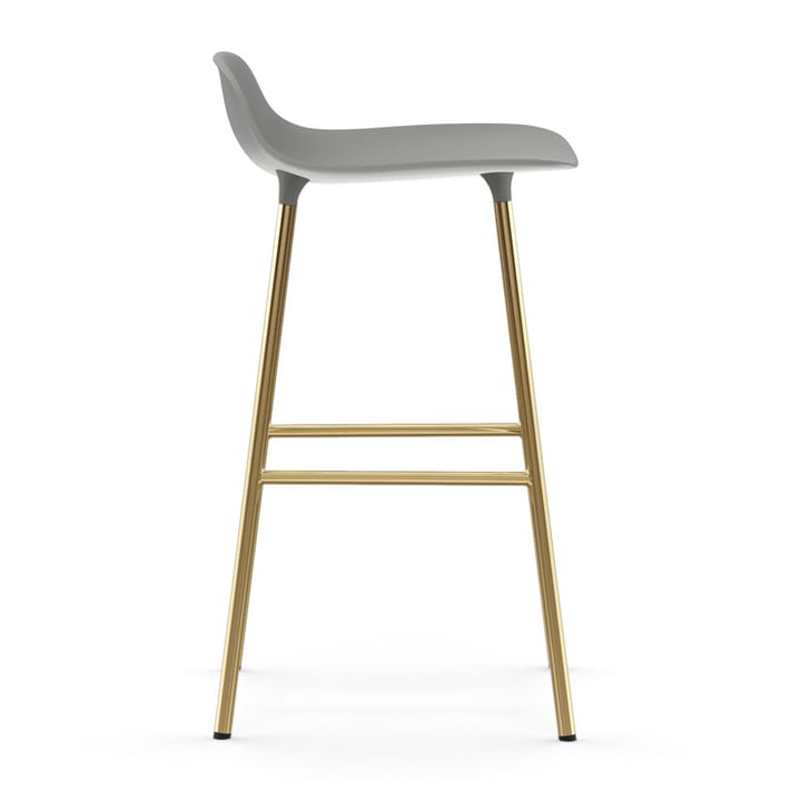 Taburete de bar con patas de bronce Form, Gris Normann Copenhagen